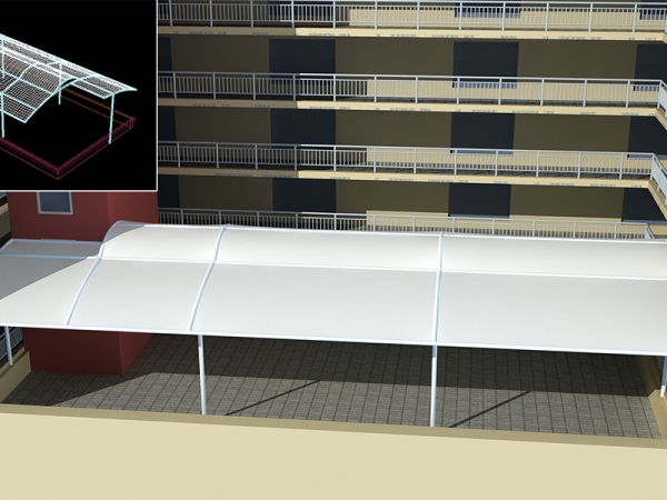 走廊通道膜結(jié)構(gòu)